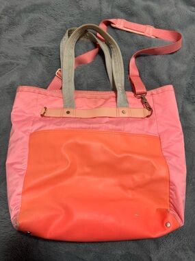 lululemon athletica Coral and Pink Tote Bag